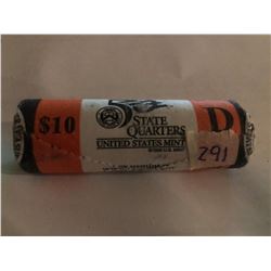 10 Dollar US Mint Roll Ohio D State Quarters