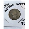 Image 1 : 1934 Silver 3rd Year Washington Quarter