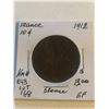 Image 1 : 1912 France Large 10 Cents Extra Fine Grade Coin KM 843