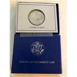 1986 Liberty Half Dollar in Original Box with Paperwork KB