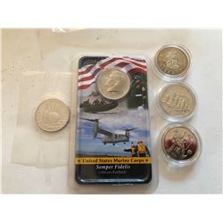 Group of 5 Total Coins All for 1 Money KB