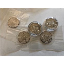 Group of 5 Total Coins All for 1 Money KB