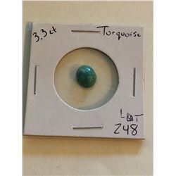 Turquiose 3.30 carat Unique Pattern Gem Quality Gemstone