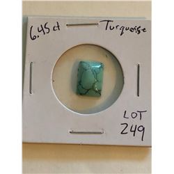 Turquiose 6.45 carat Unique Beautiful Pattern Gem Quality Gemstone