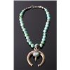 Image 1 : Navajo Sand Cast Carico Lake Turquoise Necklace