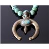 Image 2 : Navajo Sand Cast Carico Lake Turquoise Necklace