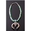 Image 7 : Navajo Sand Cast Carico Lake Turquoise Necklace