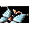 Image 10 : Navajo Opal & Turquoise Inlaid Butterfly Necklace