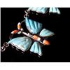 Image 5 : Navajo Opal & Turquoise Inlaid Butterfly Necklace