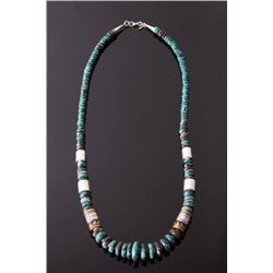 Navajo T&R Singer Pauite Turquoise Necklace
