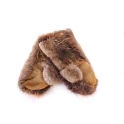 Early Eskimo Beaver Gauntlet Gloves