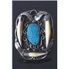 Image 1 : Navajo Kingman Turquoise & Wolverine Tooth Cuff