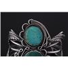 Image 6 : Navajo Native American Turquoise Mountain Bracelet