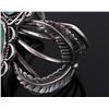 Image 9 : Navajo Native American Turquoise Mountain Bracelet