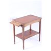 Image 5 : Early Quarter Sawn Mahogany Leather Top Side Table