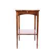 Image 7 : Early Quarter Sawn Mahogany Leather Top Side Table