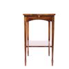 Image 8 : Early Quarter Sawn Mahogany Leather Top Side Table