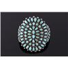 Image 1 : Navajo Old Pawn LARGE Petite Point Turquoise Cuff