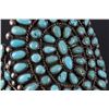 Image 4 : Navajo Old Pawn LARGE Petite Point Turquoise Cuff