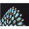 Image 5 : Navajo Old Pawn LARGE Petite Point Turquoise Cuff