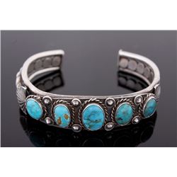 Navajo Native American Turquoise Bracelet