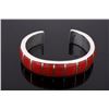 Image 2 : Signed Zuni Native American Red Coral Bracelet