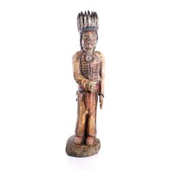 Large Cigar Store Indian American Carved