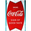 Image 2 : 1950's Coca-Cola Vertical Metal Advertising Sign