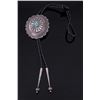 Image 2 : Navajo Old Pawn Kingman Turquoise Bolo Tie