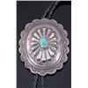 Image 9 : Navajo Old Pawn Kingman Turquoise Bolo Tie