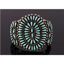 Navajo Petite Point Sterling Silver Bracelet