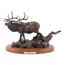 H. Stephen Anderson Signed Ridge Top Ruler Bronze