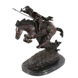 Frederic Remington Cheyenne Bronze Sculpture