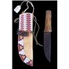 Image 1 : Cheyenne Beaded Sheath & Knife 19th Century