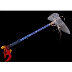 Plains Ram's Head Carved Stone Head War Club