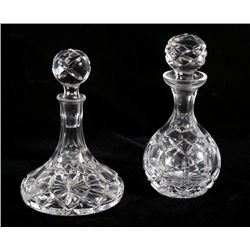 Pair of Cut Crystal Liquor Decanters 1890-1900