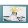 Image 8 : Original Framed Kevin Red Star Buffalo Tipi Print