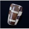 Image 2 : Zuni Sterling Silver & Mammoth Tusk Ivory Ring