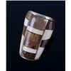 Image 3 : Zuni Sterling Silver & Mammoth Tusk Ivory Ring