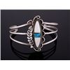 Image 3 : Mother of Pearl & Morenci Turquoise Silver Cuff