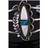 Image 8 : Mother of Pearl & Morenci Turquoise Silver Cuff