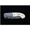 Image 11 : Navajo Yellowhorse Damascus Howling Wolf Knife