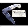 Image 1 : Navajo Yellowhorse Damascus Howling Wolf Knife