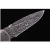 Image 5 : Navajo Yellowhorse Damascus Howling Wolf Knife