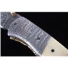 Image 6 : Navajo Yellowhorse Damascus Howling Wolf Knife