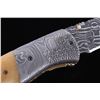 Image 7 : Navajo Yellowhorse Damascus Howling Wolf Knife