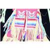 Image 17 : Chippewa Cree Embroidered Dance Outfit 1950-1960's