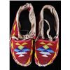 Image 2 : Chippewa Cree Fully Beaded Moccasins c. 1950's