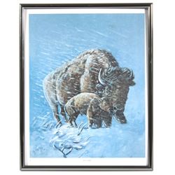 William Rains Oil on Canvas Print  The Storm 