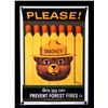 Image 1 : Smokey Bear U.S. Forest Service Porcelain Sign